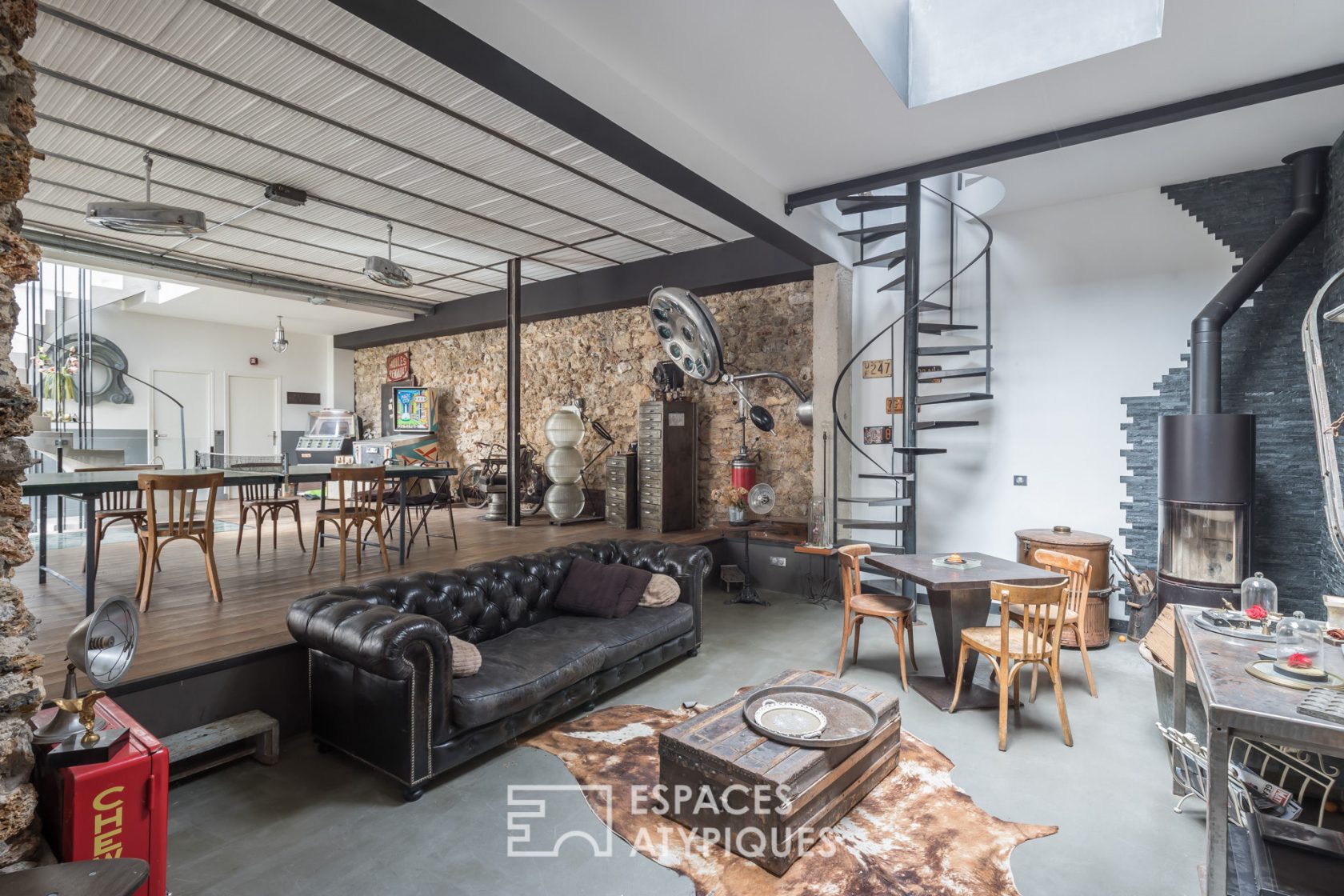 Loft esprit maison avec jardin et terrasse