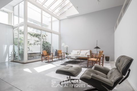 Inverted duplex loft in a former warehouse