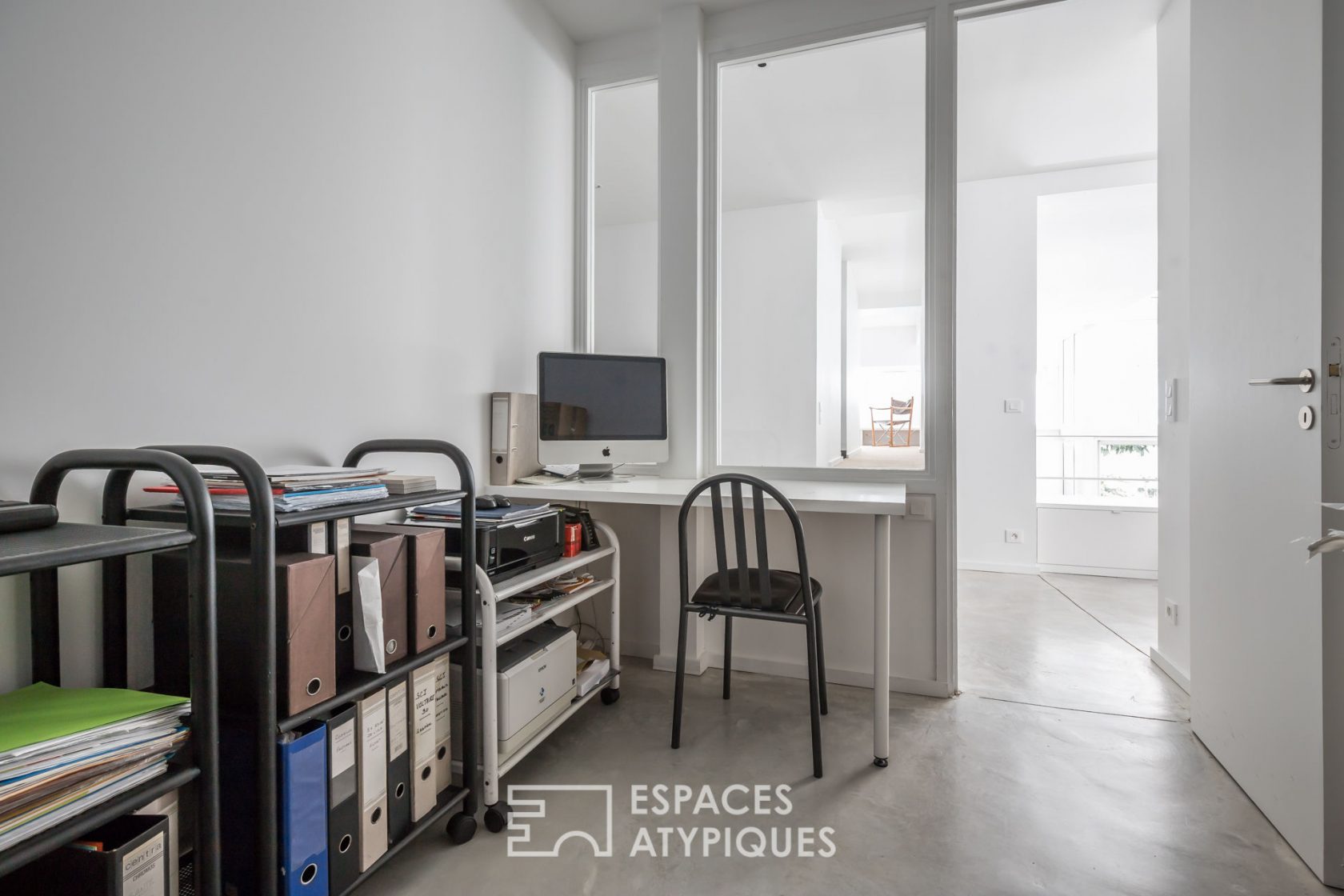 Inverted duplex loft in a former warehouse