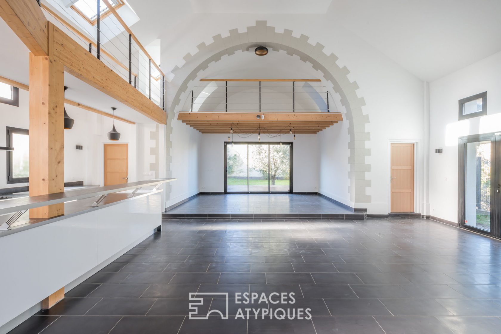 Former chapel rehabilitated with terrace and garden