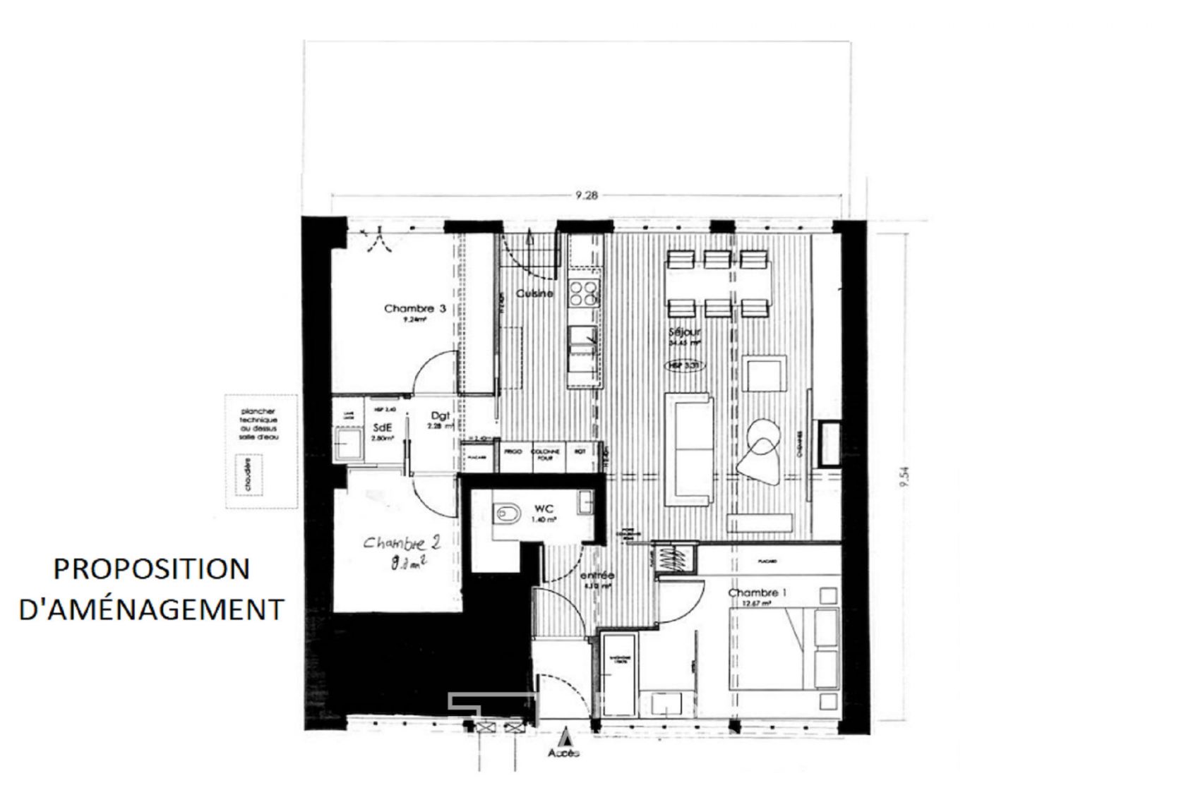 Former carpentry rehabilitated into a loft with terrace