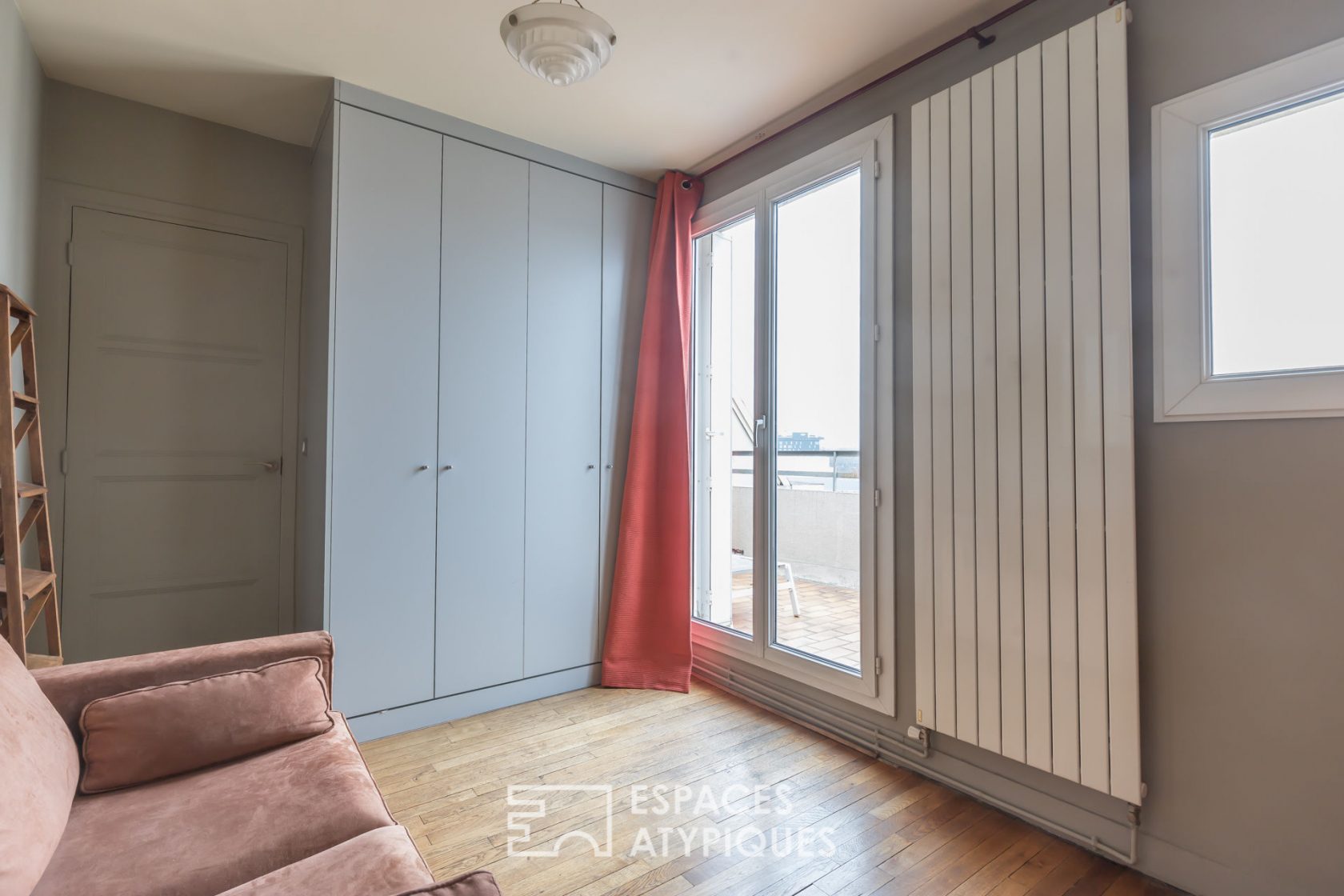 Duplex au dernier étage avec terrasses et vue sur Paris