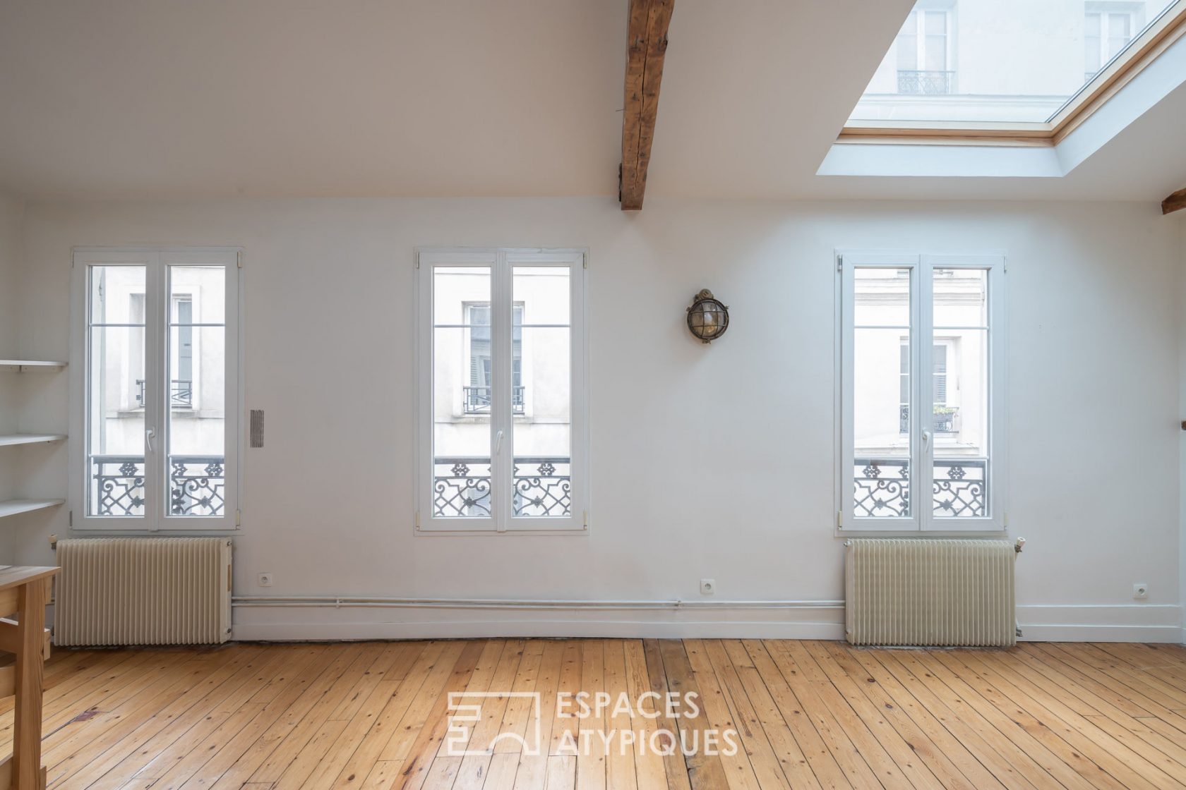 Top floor under the roof with a mezzanine