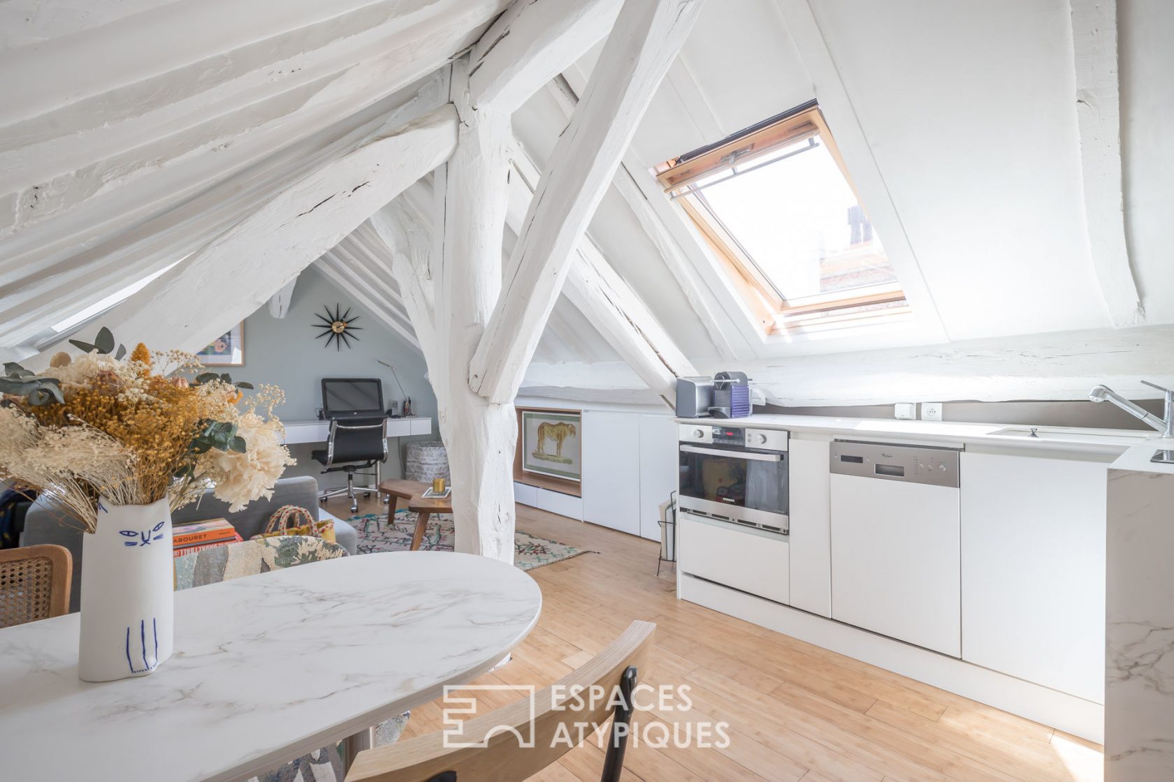 Bohemian attic top floor
