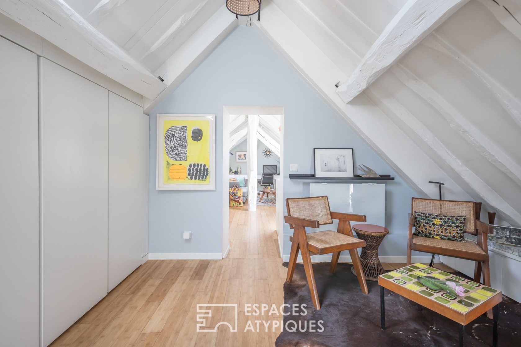 Bohemian attic top floor