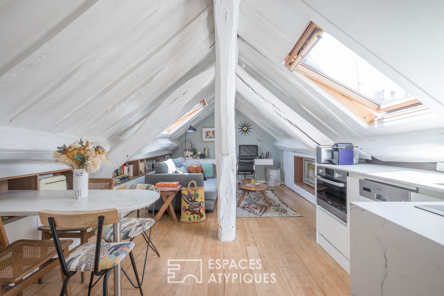 Bohemian attic top floor