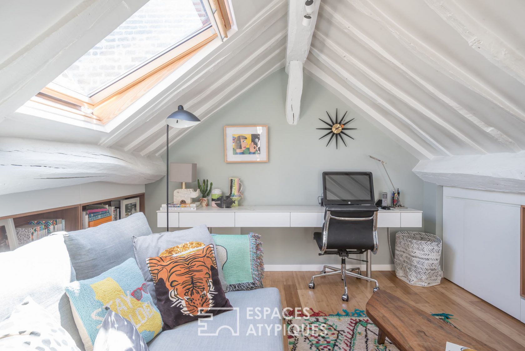 Bohemian attic top floor