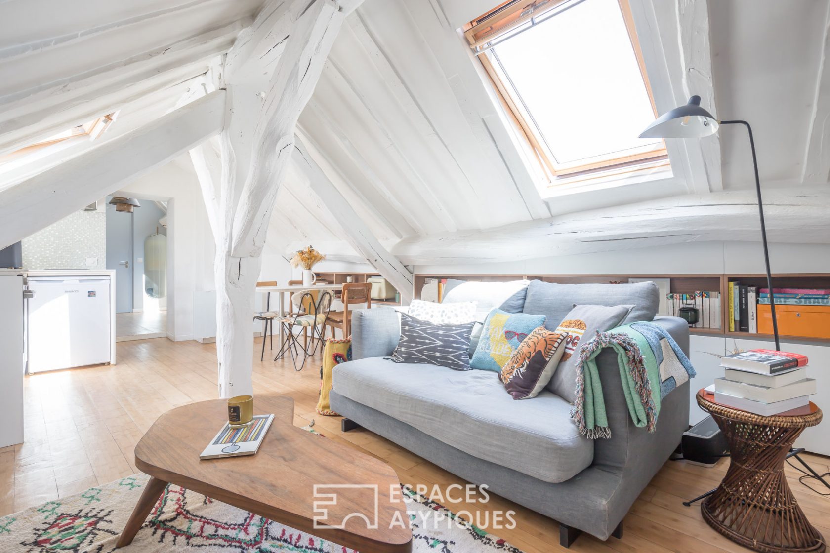 Bohemian attic top floor