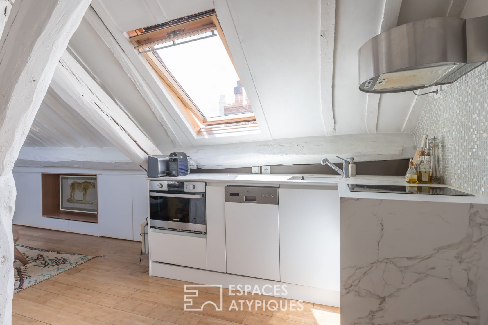 Bohemian attic top floor