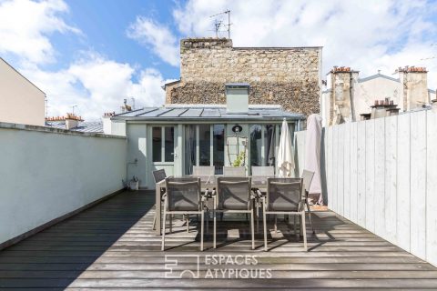 Triplex en dernier étage avec toit terrasse