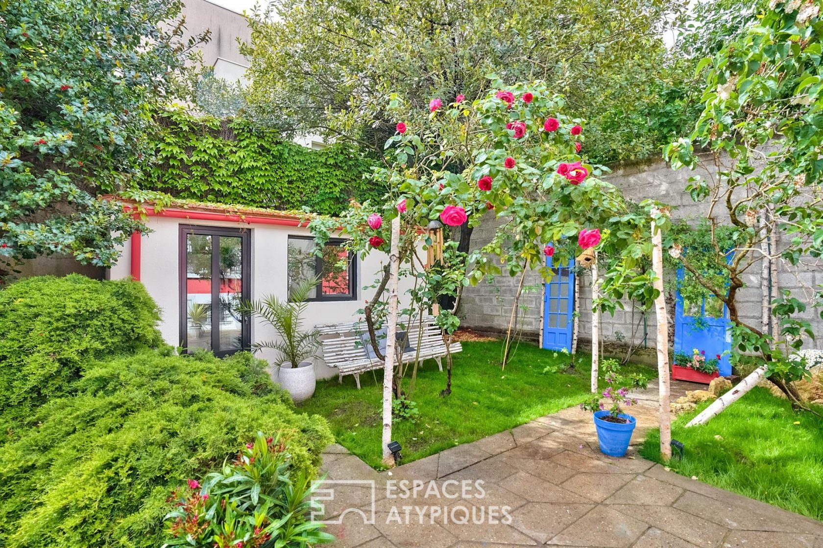 Renovated house with garden and outbuilding