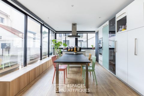 House-style duplex with south-facing balcony