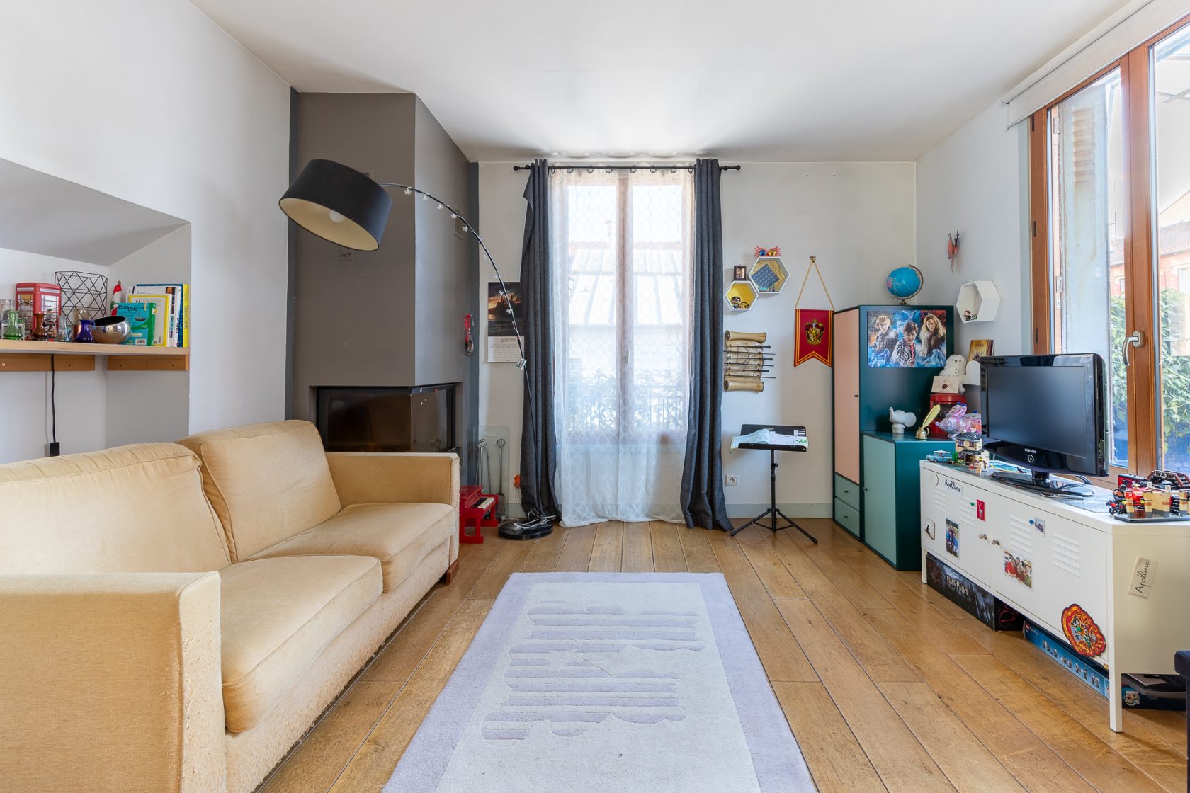 Renovated house and workshop with green exterior