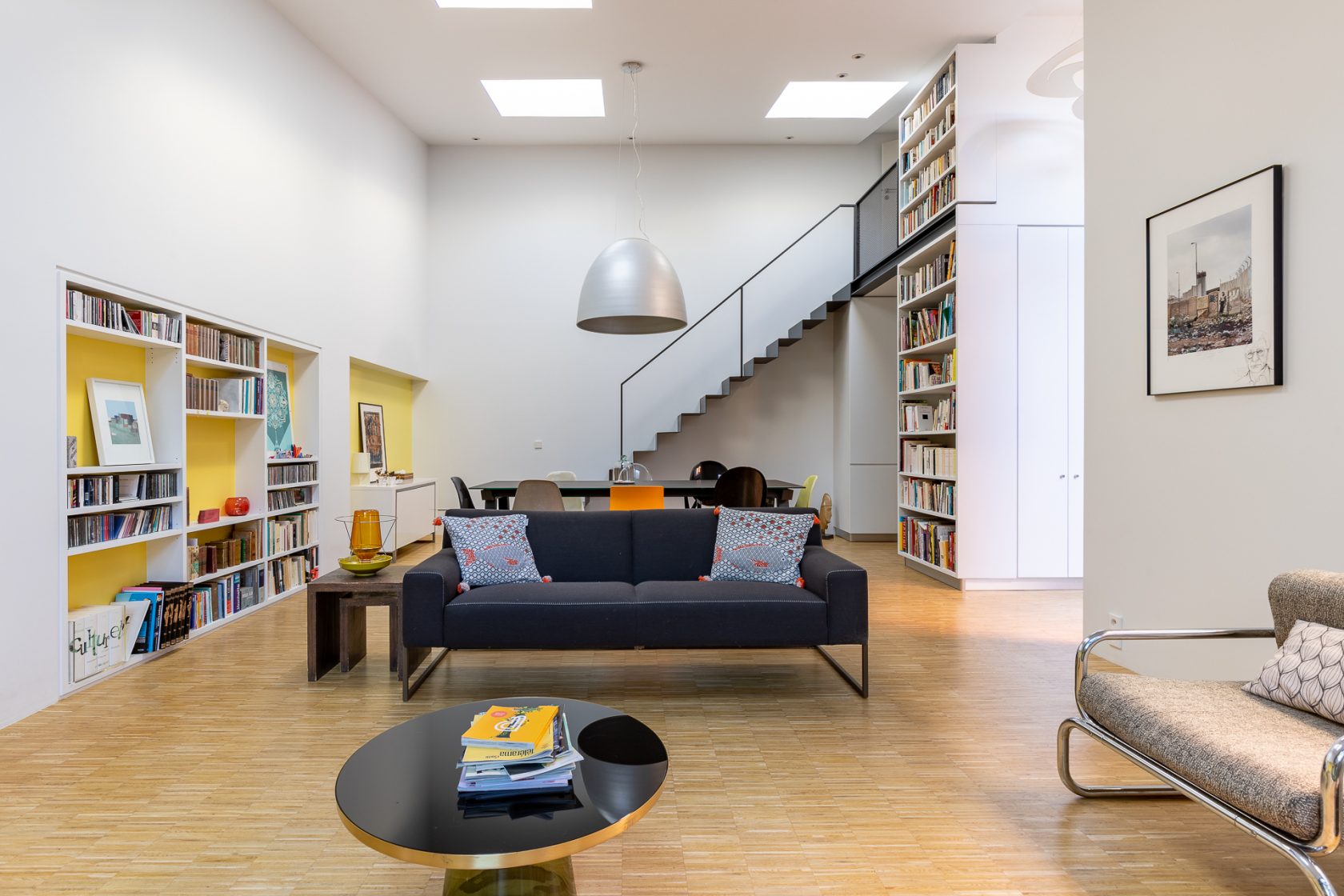 Renovated house and workshop with green exterior