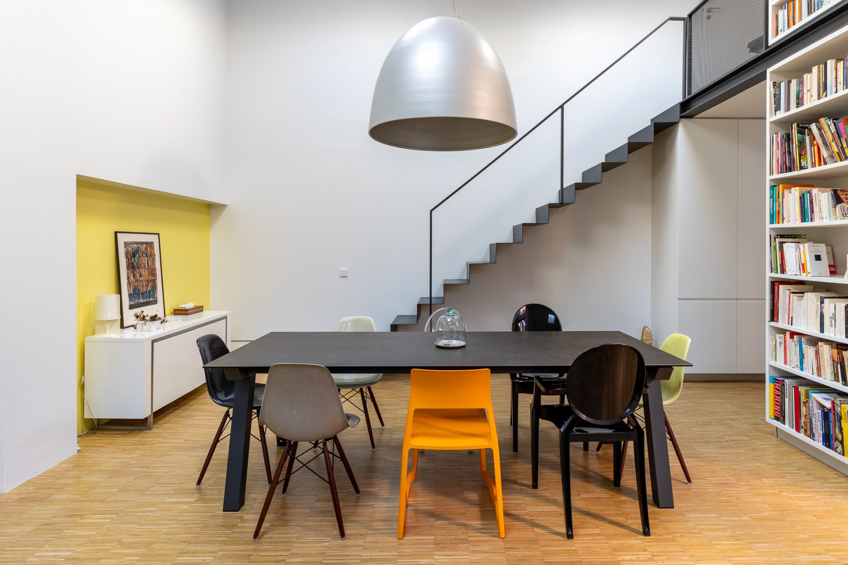 Renovated house and workshop with green exterior