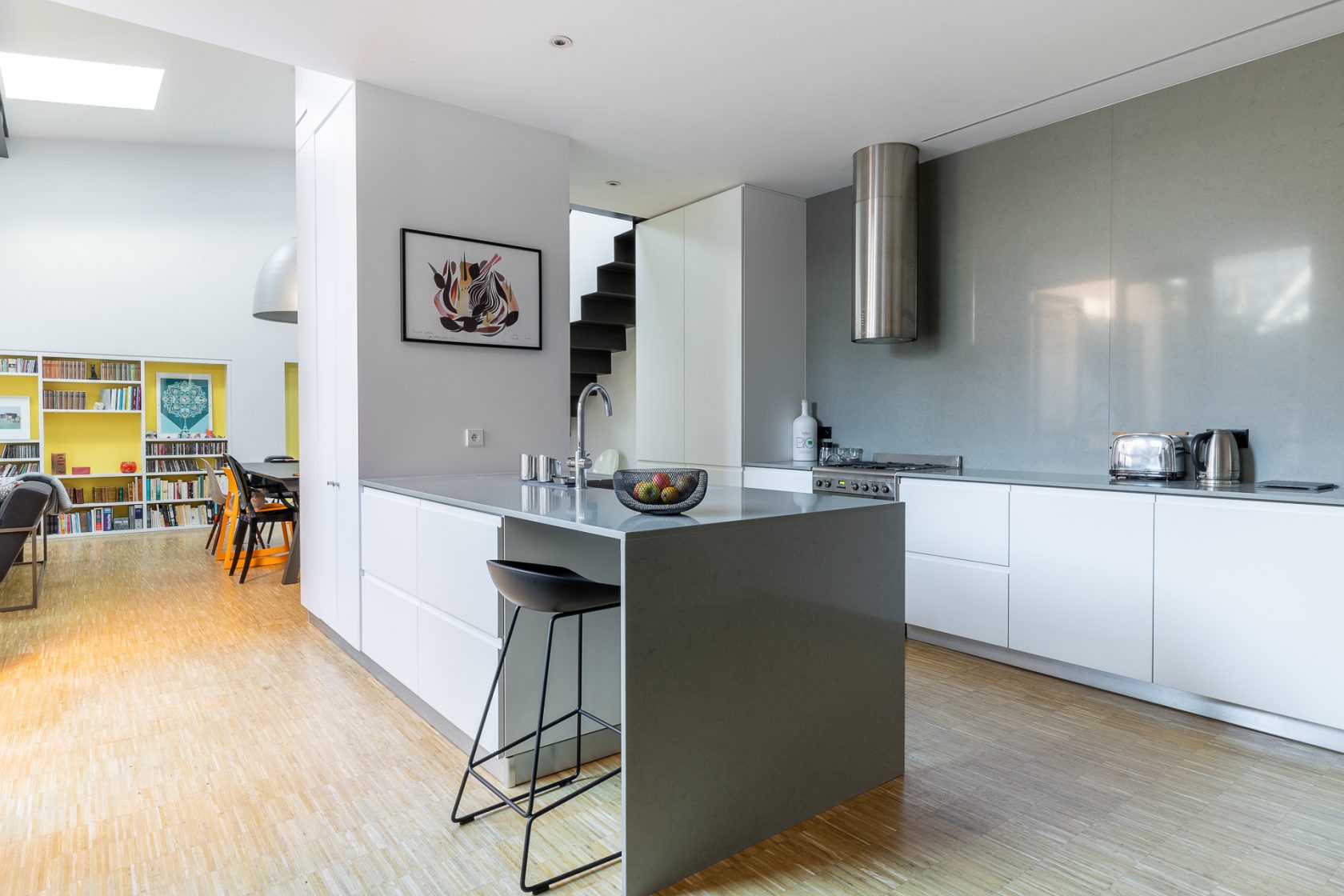 Renovated house and workshop with green exterior