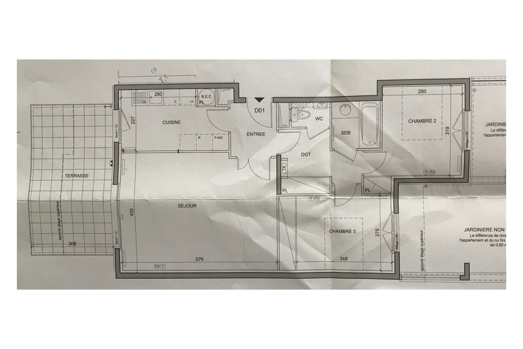 Appartement avec terrasse végétalisée