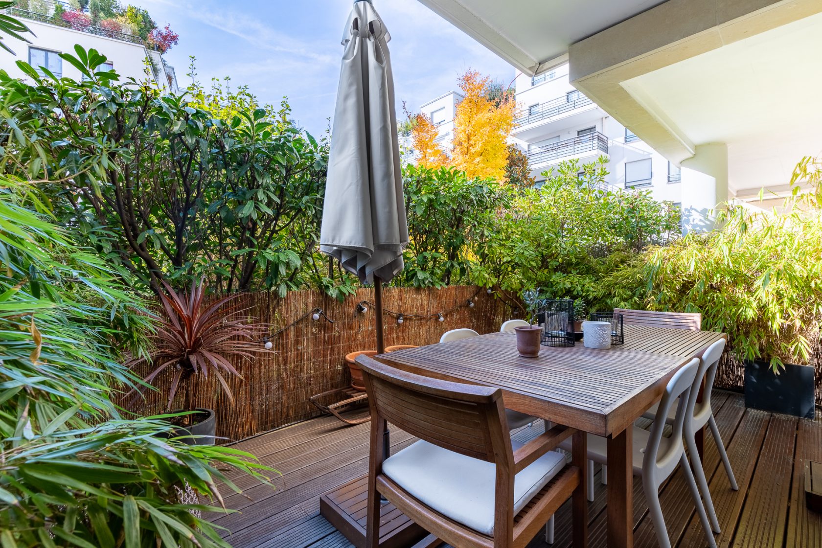 Appartement avec terrasse végétalisée