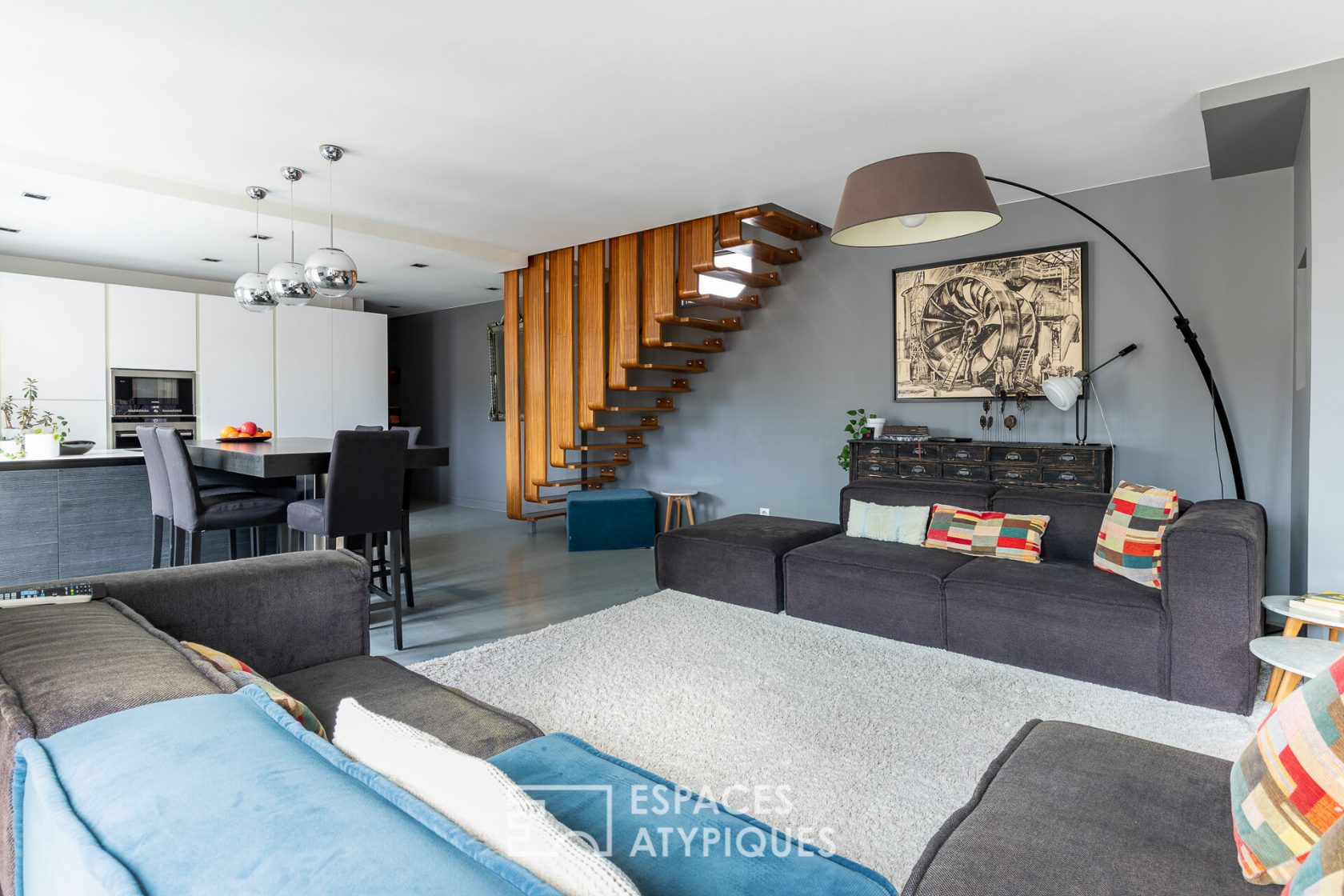 Duplex on the top floor with roof-terrace