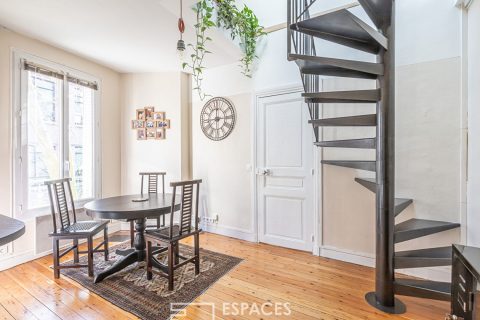 Attic duplex on the top floor