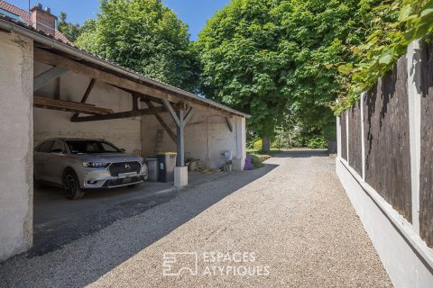 Building land in residential area