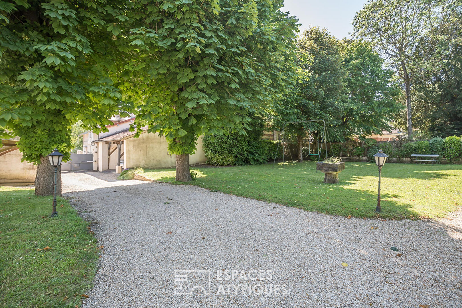 Building land in residential area
