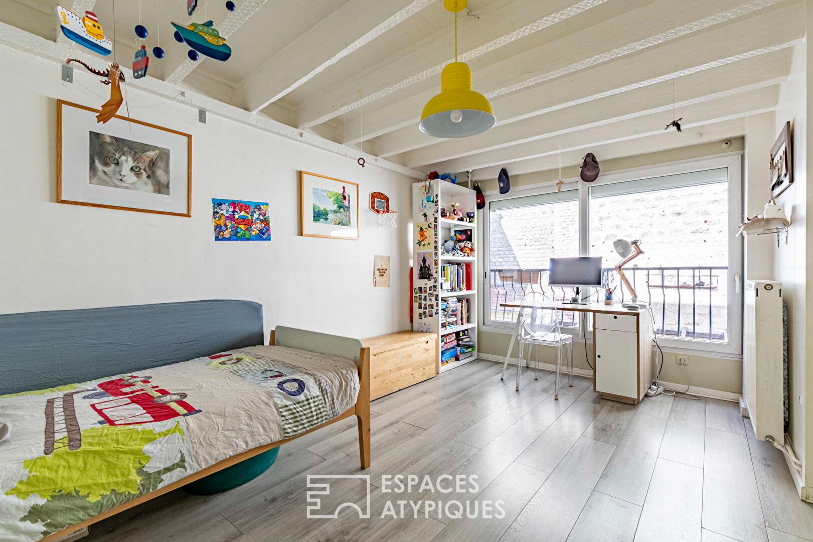 Renovated loft house with green terrace