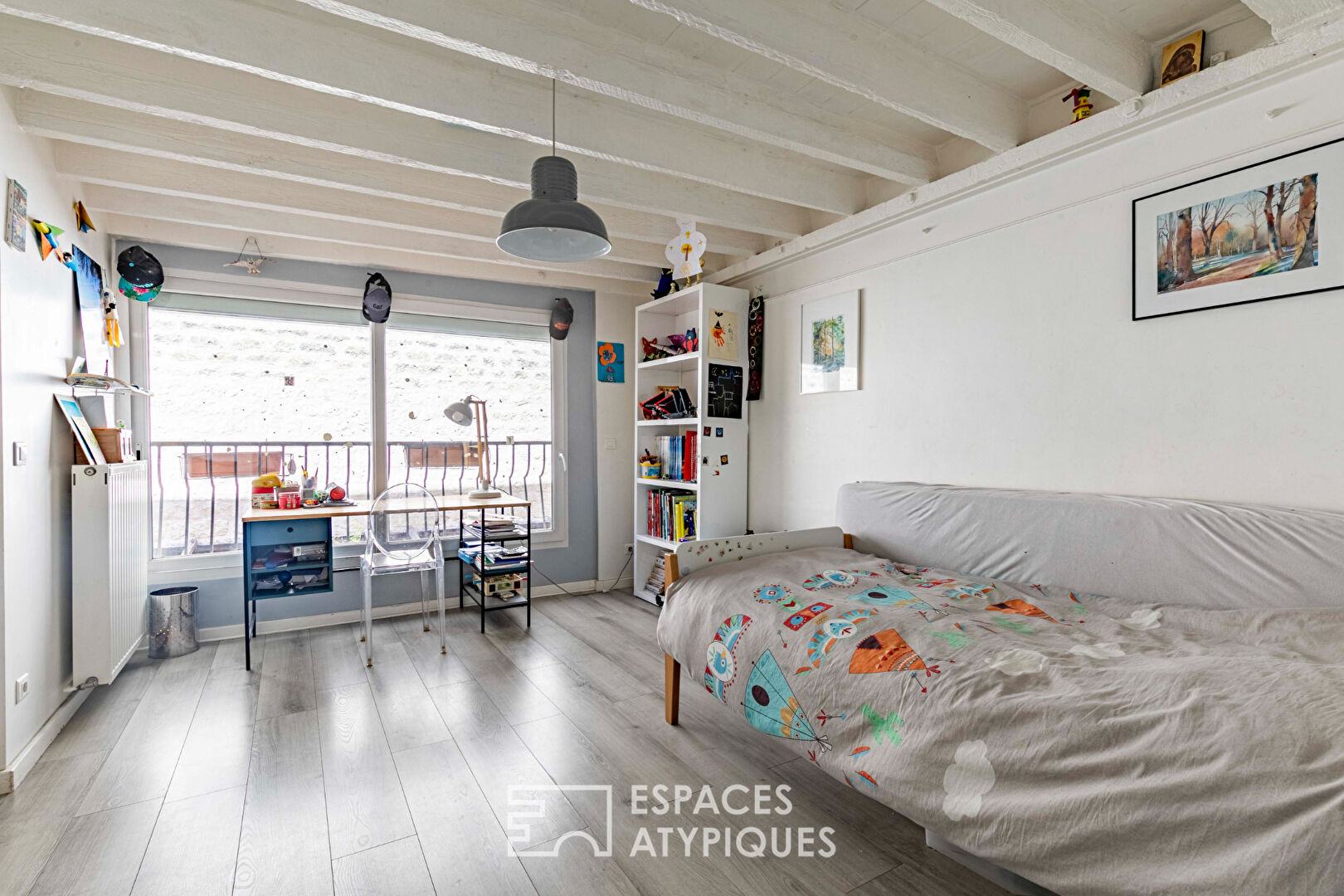 Renovated loft house with green terrace