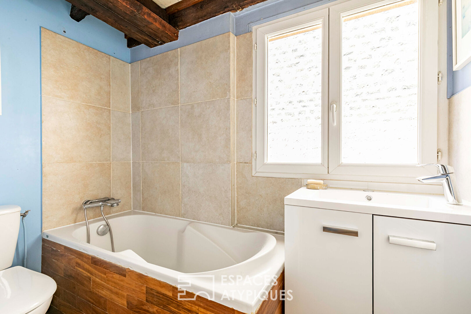 Renovated loft house with green terrace