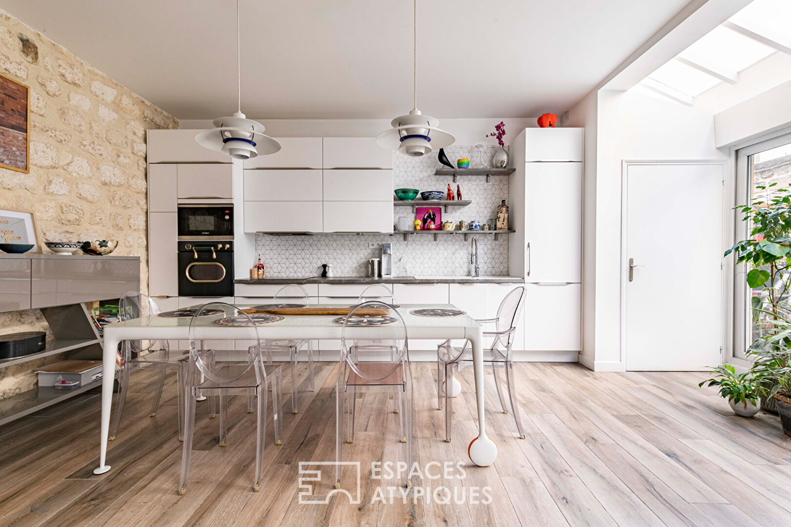 Renovated loft house with green terrace