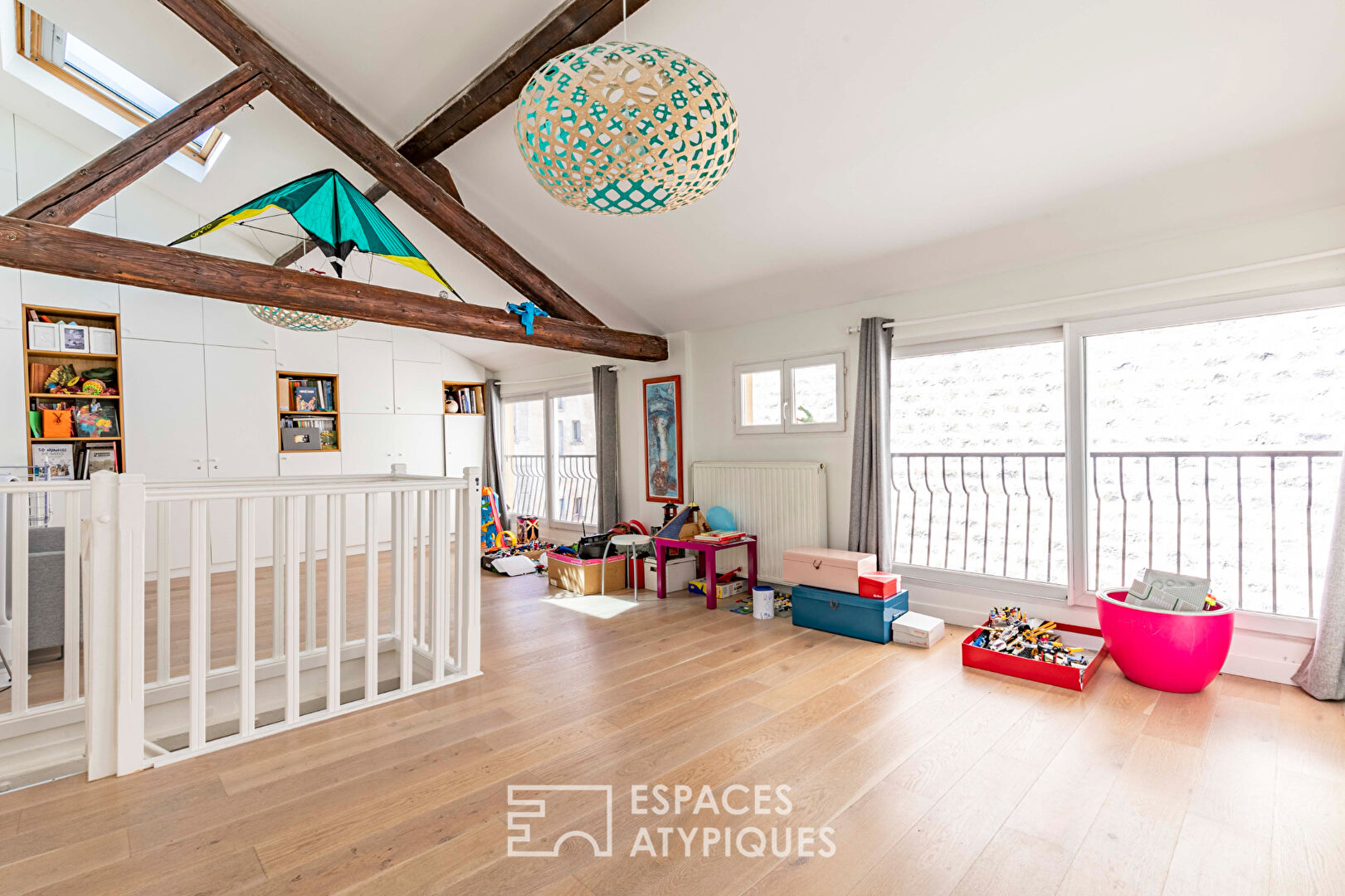 Renovated loft house with green terrace