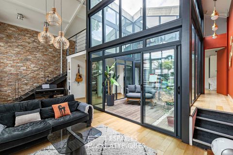 Maison-loft avec jardin et patio