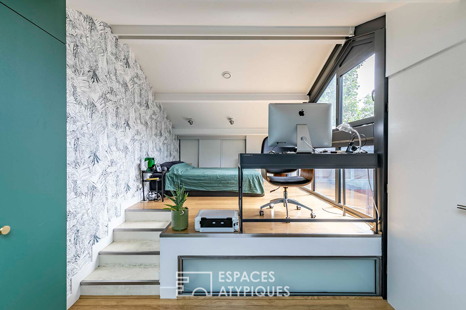 Maison-loft avec jardin et patio