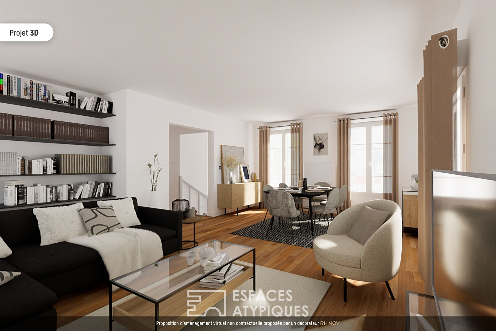 Duplex on the top floor house spirit