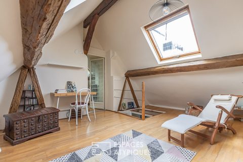Attic duplex on the top floor