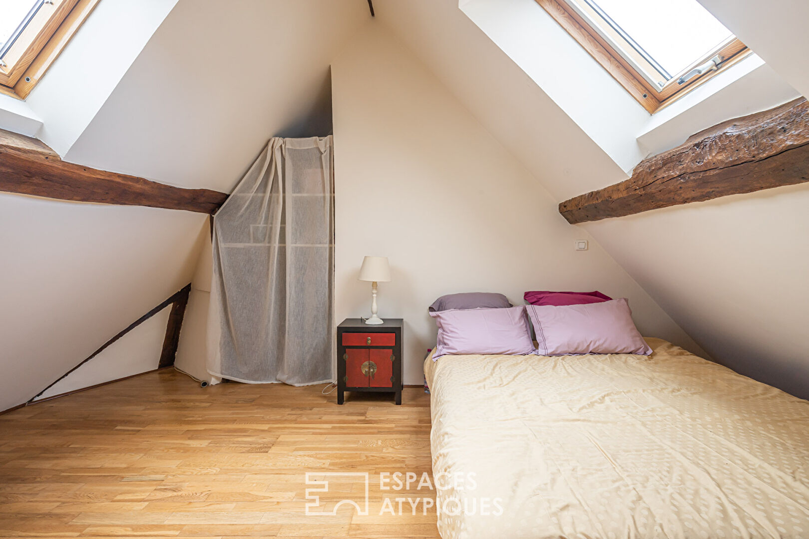 Attic duplex on the top floor