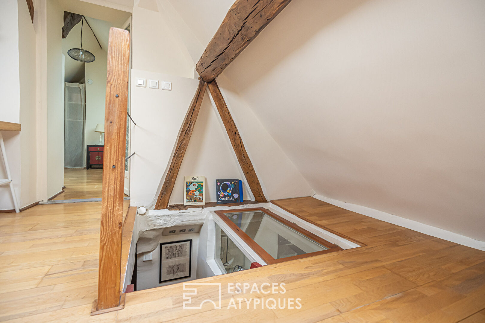 Attic duplex on the top floor