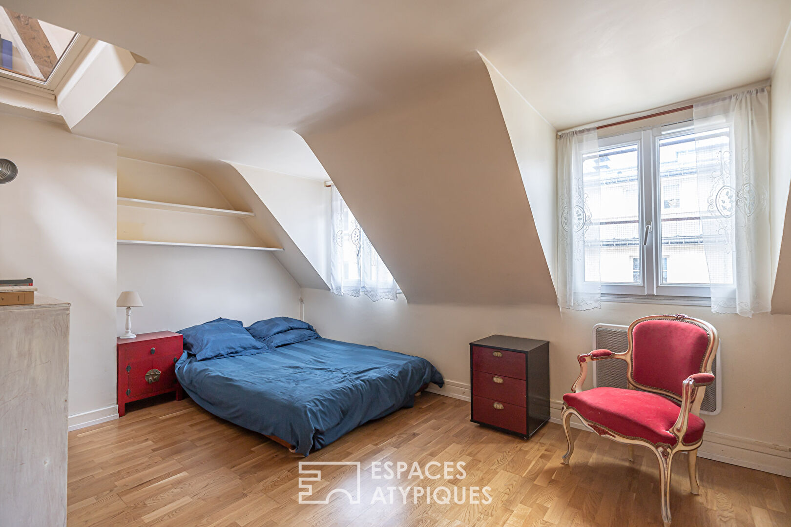 Attic duplex on the top floor