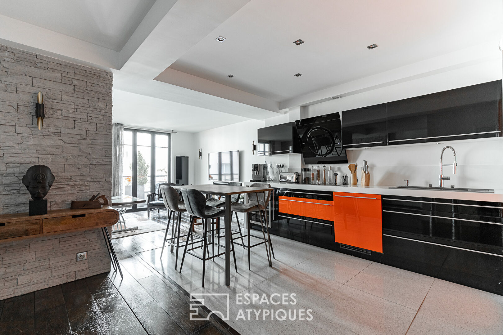Contemporary with balcony