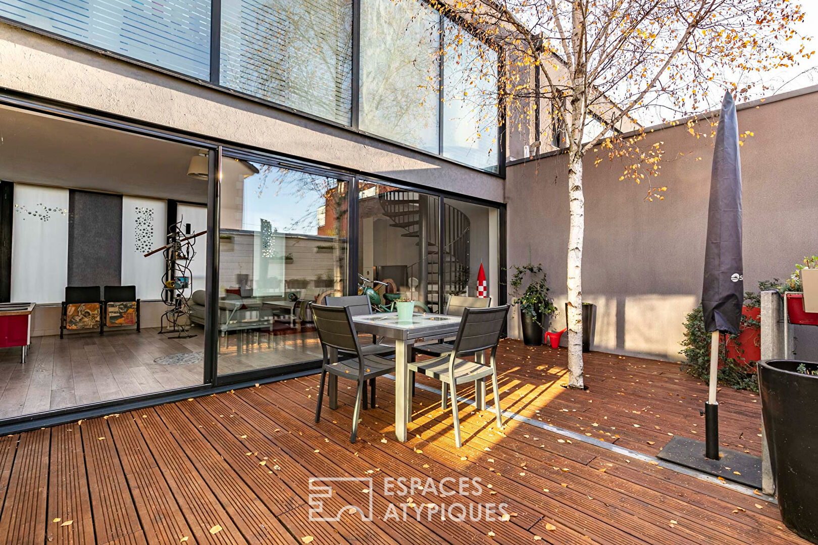 Duplex esprit maison contemporaine