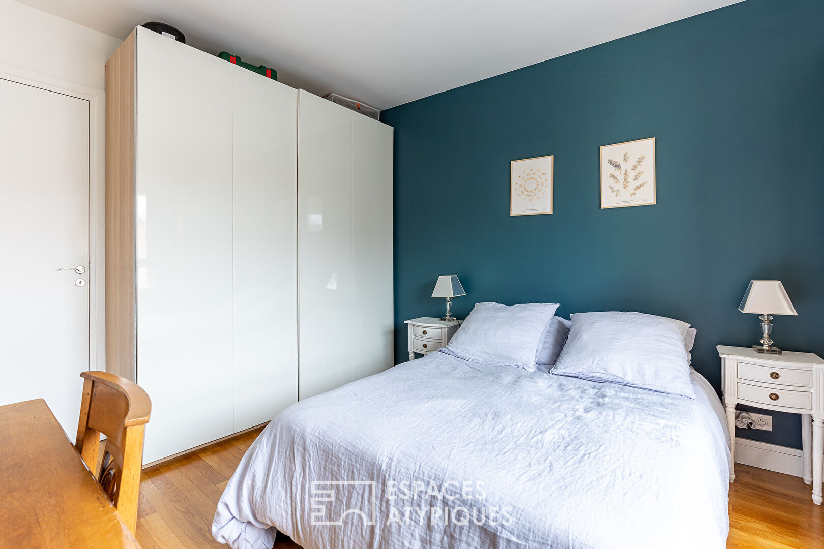 Appartement traversant avec balcon