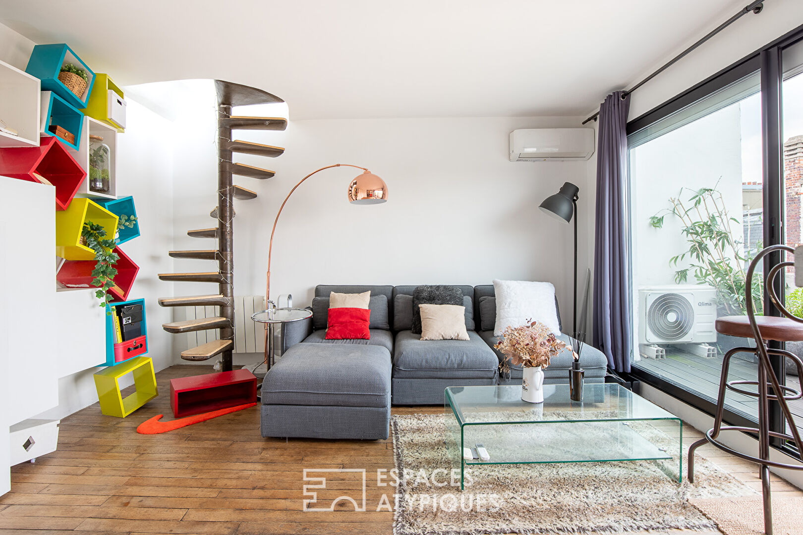 Roof top en duplex avec double terrasses et vue vertigineuse sur Paris