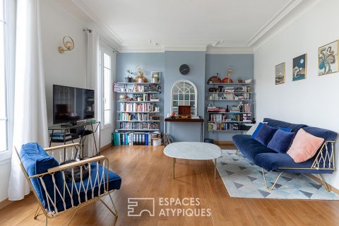 Appartement rénové et traversant sur jardin avec balcon