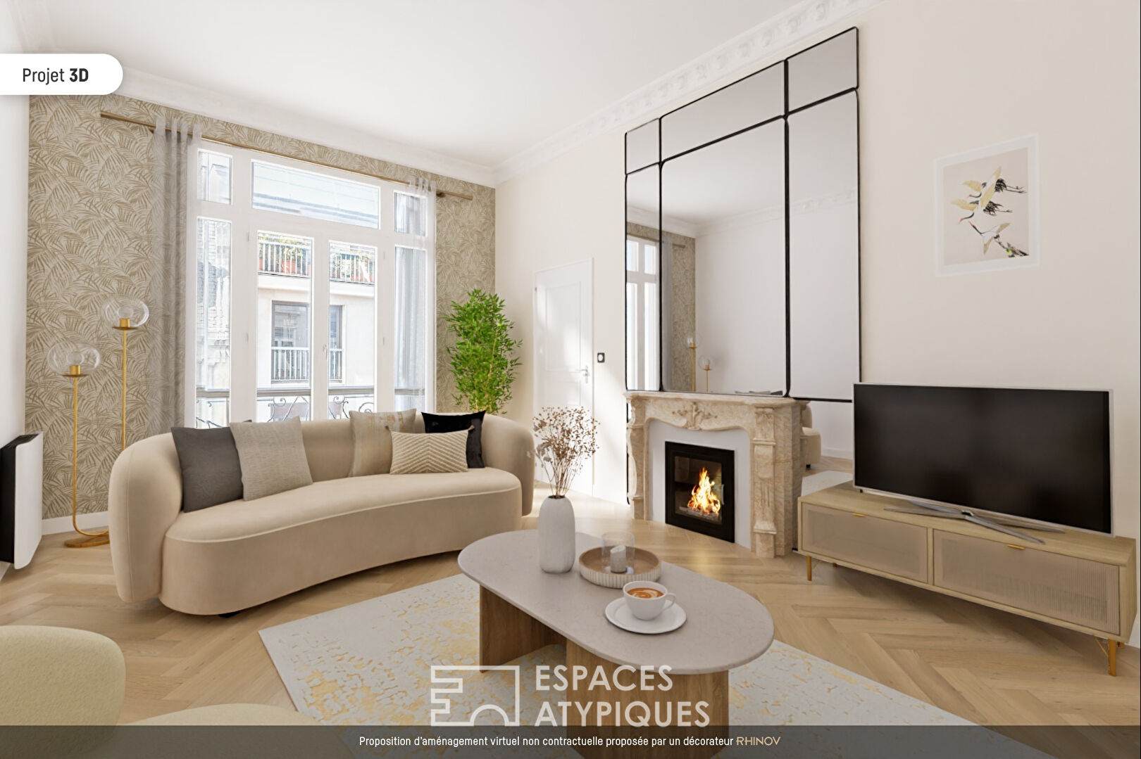 Apartment to reinterpret in the heart of Chaillot