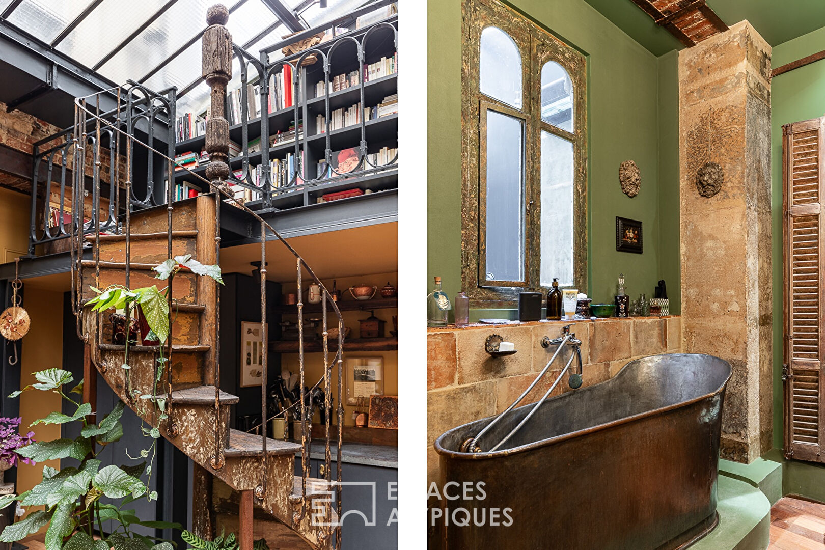 Anciennes écuries transformées en loft à Montmartre