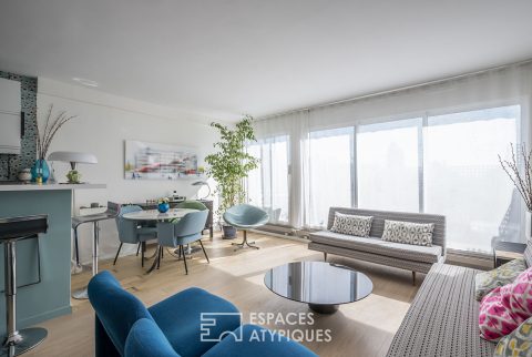 Contemporary apartment with balcony terrace