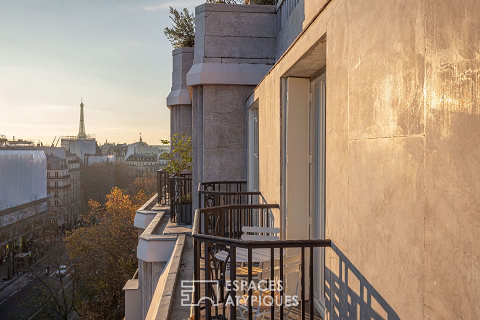 Pied à terre de prestige avec balcons et vue