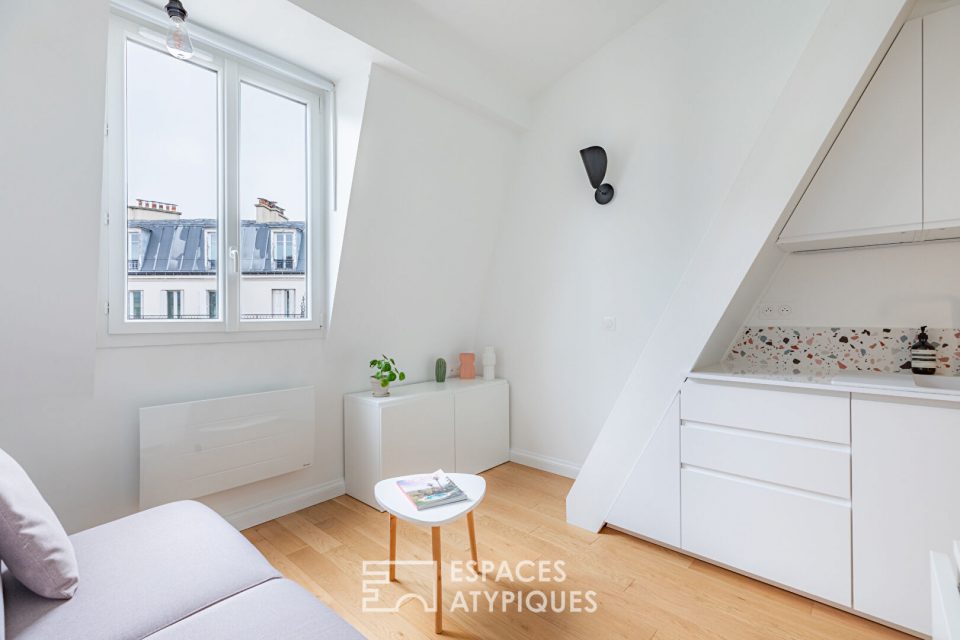 Studio rénové avec mezzanine à Epinettes-Batignolles