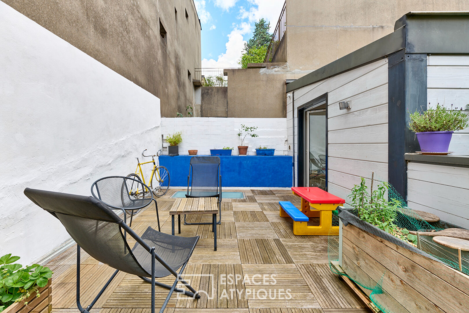 Maison esprit loft avec patio et terrasse proche Marché de l’Olive