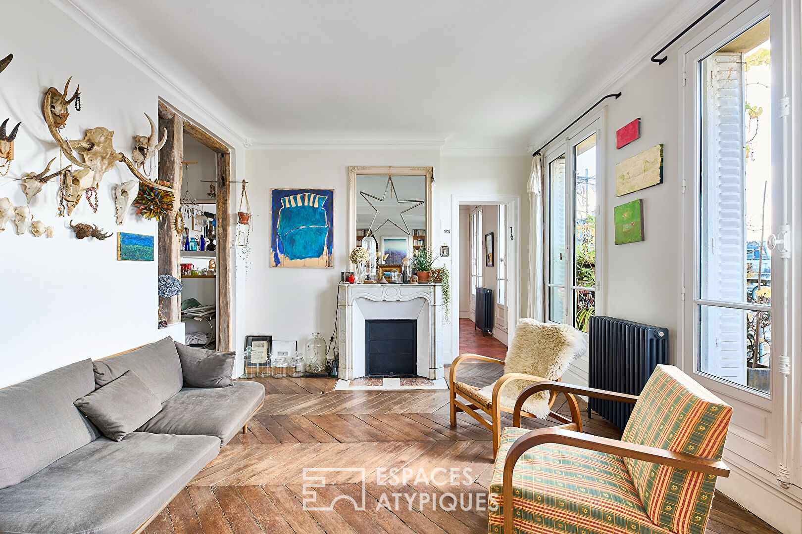 Duplex familial bohème chic avec balcon – Montmartre-Anvers